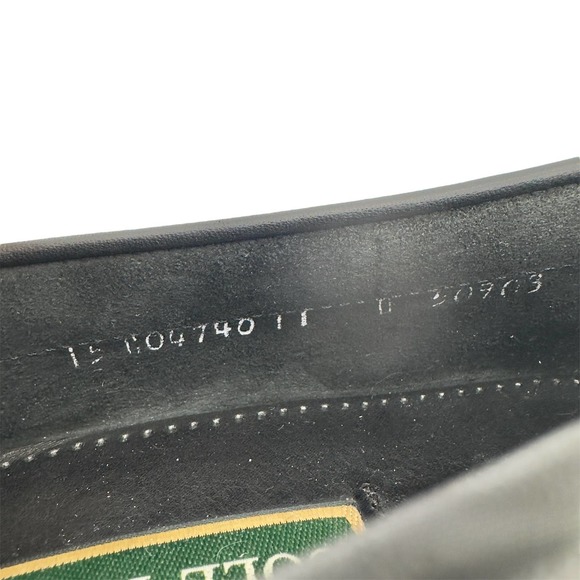 Cole Haan | Men | Matte Black Leather Kilted Tassel Loafers | Size 11 D - Picture 11 of 12